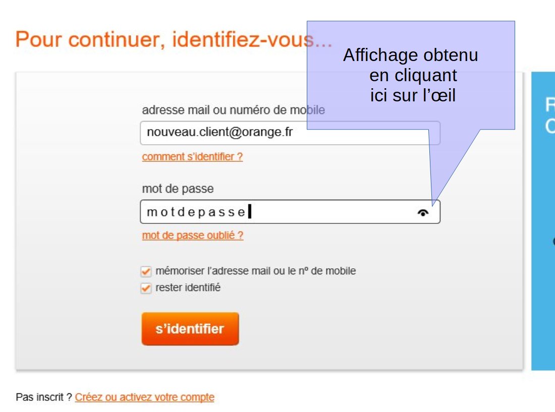 mot de passe Orange