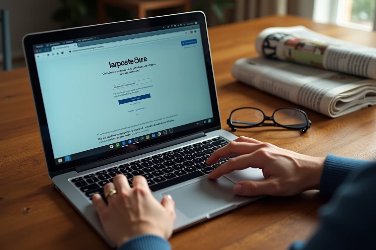 Gros plan sur un écran d'ordinateur affichant une erreur de session sur la messagerie laposte.net dans un navigateur web
